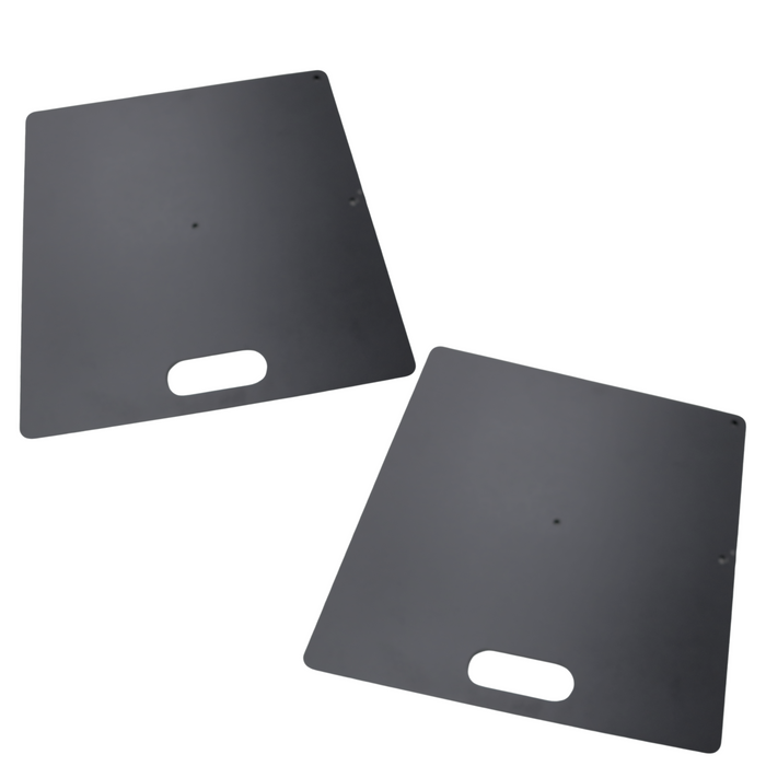 Base stand 24" x 24" x 3/8" for slip fit system(Fits set C) - Black
