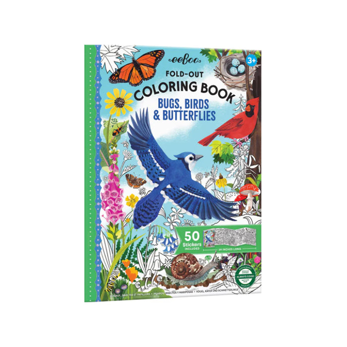 Bugs Birds Butterflies Coloring Book