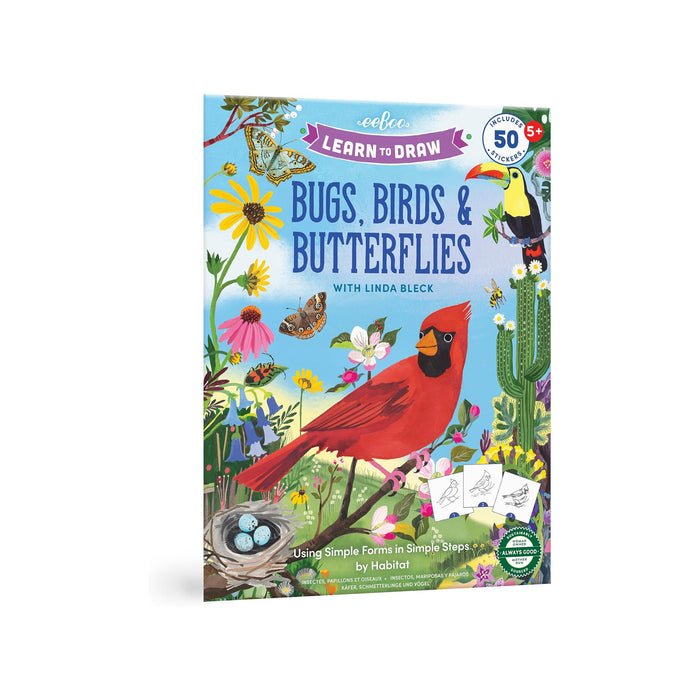 Bugs Birds Butterflies Coloring Learn to Draw