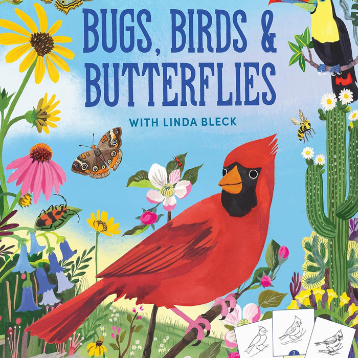 Bugs Birds Butterflies Coloring Learn to Draw