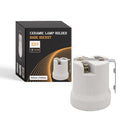 Ceramic Porcelain E27 Lamp Holder White Screw In Light Bulb Socket ~2962