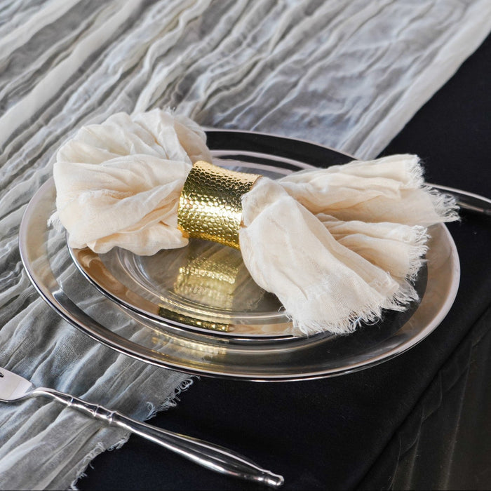 Cheesecloth Gauze Linen Napkin 20"x20" (5pc/pk) - Ivory