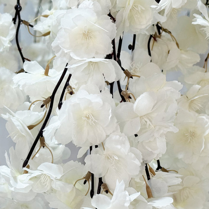Cherry Blossom Ceiling Cascade White close up of florals