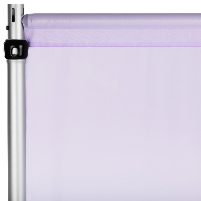 Chiffon Curtain Drape 12ft H x 58" W Panel - Lavender - CV Linens