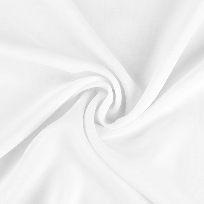 Chiffon Fabric Bolt 58" x 10 yards - White - CV Linens