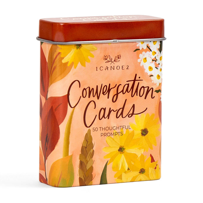 Cozy Conversation Starters - Deck of Cards + Storage Tin