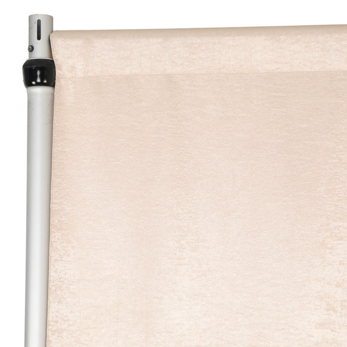 Crinkle Shimmer 10ft H x 52" W Drape/Backdrop Panel - Champagne