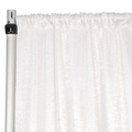 Crinkle Shimmer 10ft H x 52" W Drape/Backdrop Panel - Light Ivory/Off White