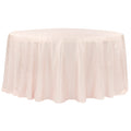 Crushed Taffeta 120" Round Tablecloth - Blush/Rose Gold - CV Linens