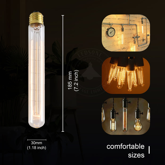 E27 T185 60W Dimmable Vintage Filament Dimmable Light Bulb~3237