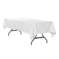 Economy Polyester Tablecloth 60"x120" Rectangular - White - CV Linens