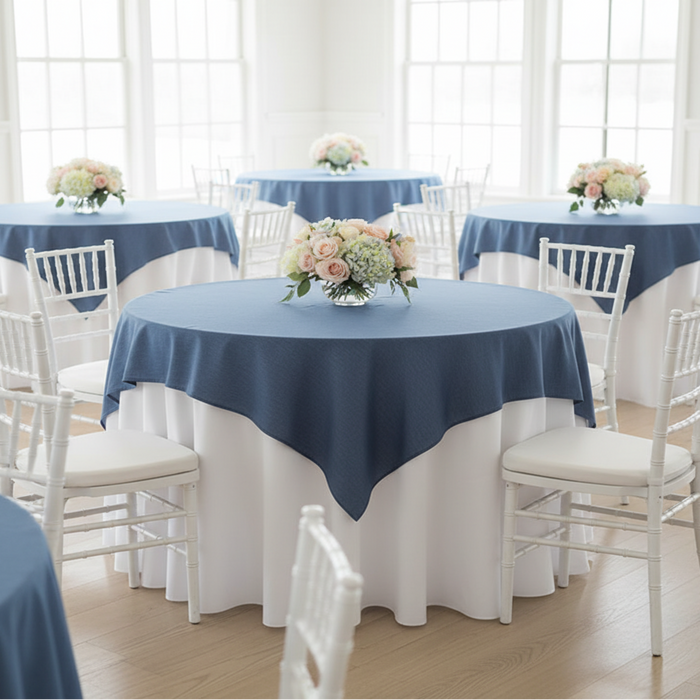 Indoor Bridal Shower – Dark Blue Faux Denim Overlay
