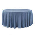 Faux Denim Tablecloth 120" Round - Dark Blue - CV Linens