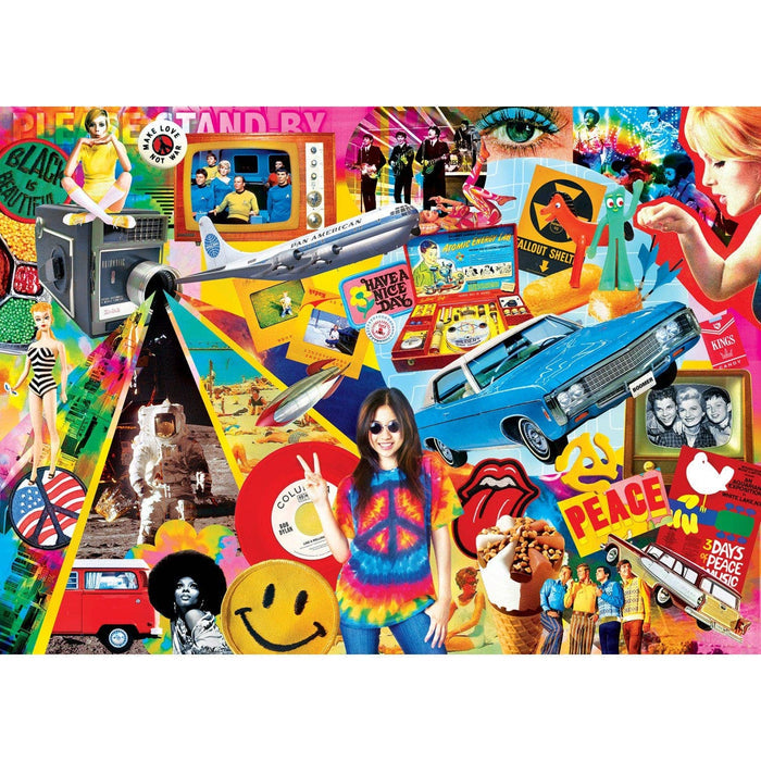 Flashbacks - Groovy Times 1000 Piece Jigsaw Puzzle