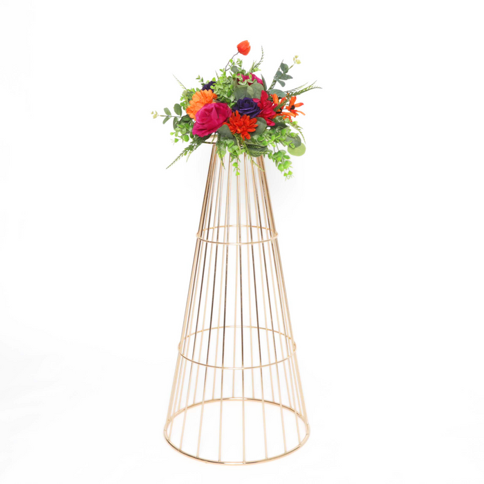 Flower Centerpiece Pedestal Stands (4 pcs/set) - Gold