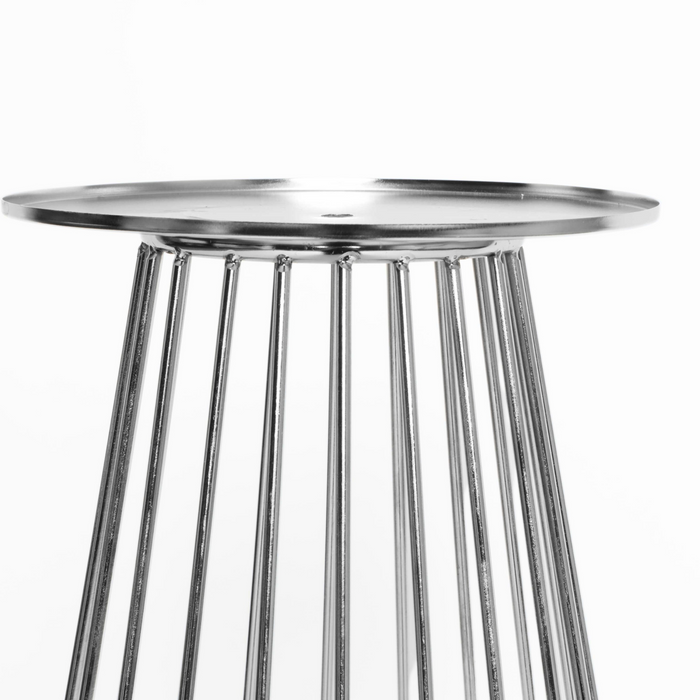 Flower Centerpiece Pedestal Stands (4 pcs/set) - Silver