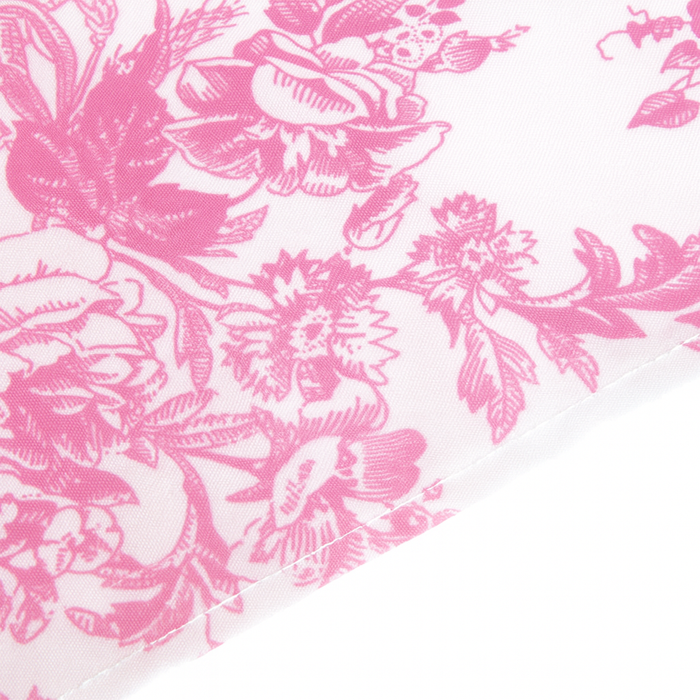 French Toile 60"x120" Rectangular Tablecloth - Pink