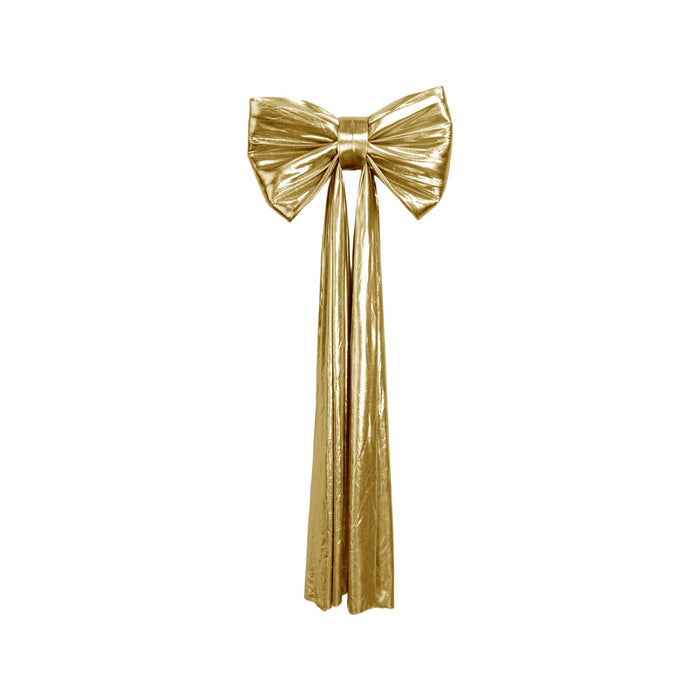 Giant Fabric Bow for Backdrop Metallic Gold - CV Linens