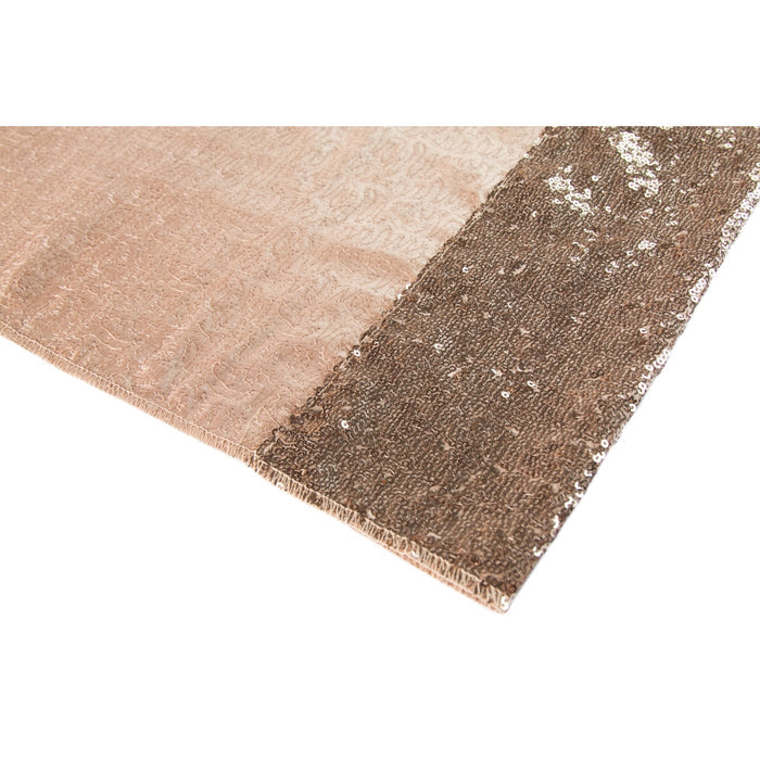 Glitz Sequin 12ft H x 52" W Drape/Backdrop panel - Champagne - CV Linens
