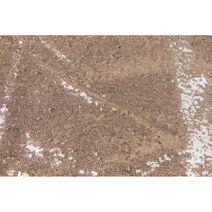 Glitz Sequin 12ft H x 52" W Drape/Backdrop panel - Champagne - CV Linens