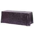Glitz Sequin 90"x132" Rectangular Tablecloth - Eggplant/Plum - CV Linens