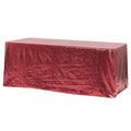 Glitz Sequin 90"x156" Rectangular Tablecloth - Burgundy - CV Linens