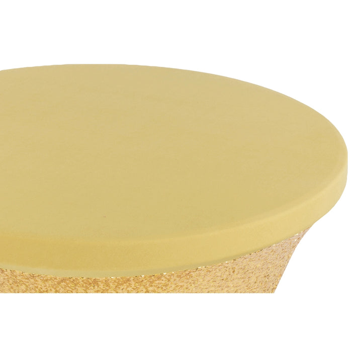 Glitz Sequin Spandex Cocktail Table Cover 30"-32" Round - Gold - CV Linens