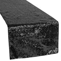 Glitz Sequin Table Runner - Black - CV Linens