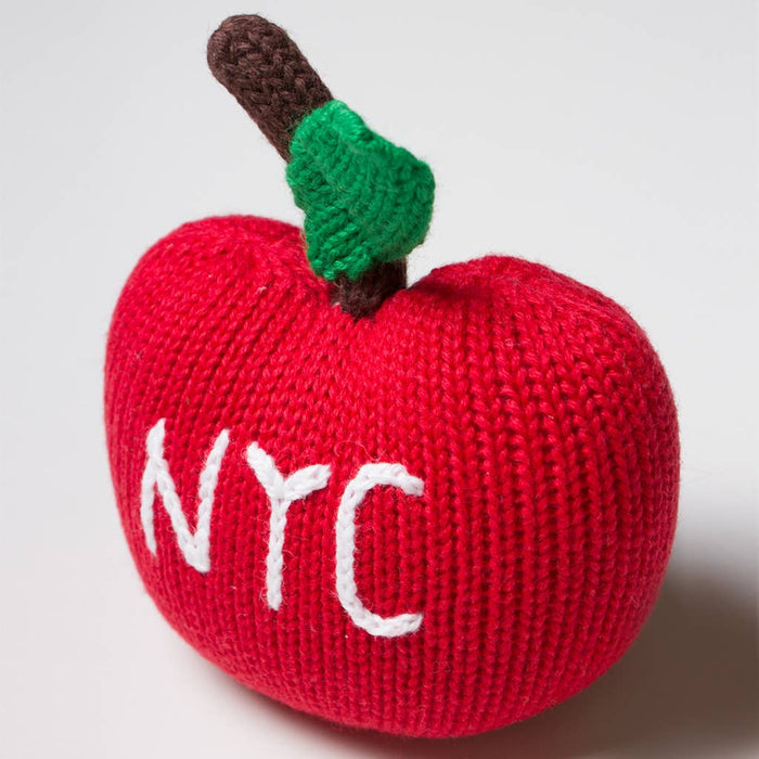 Handmade NYC Big Apple Rattle