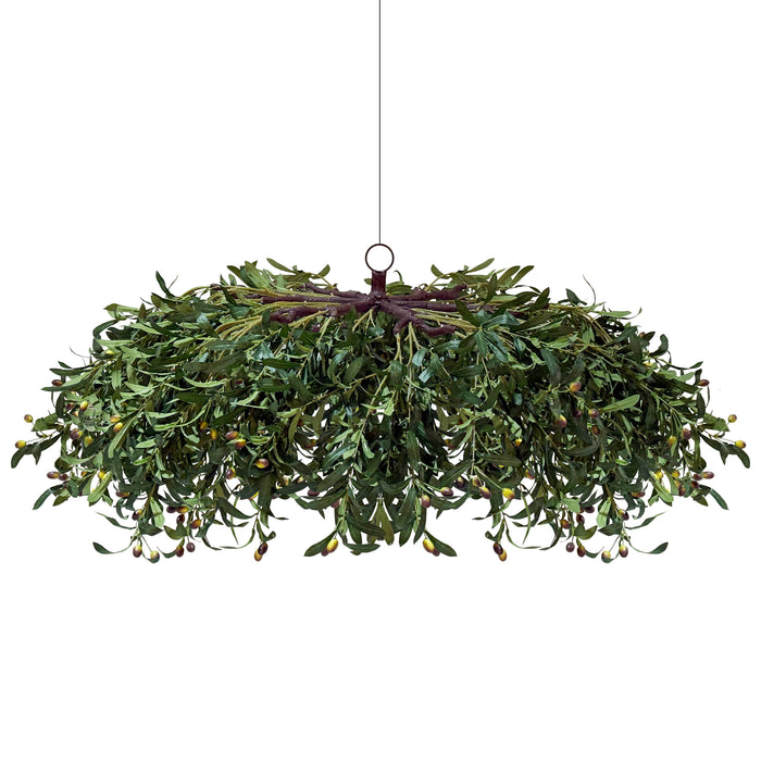 Hanging Greenery Leaf Ceiling Canopy full view