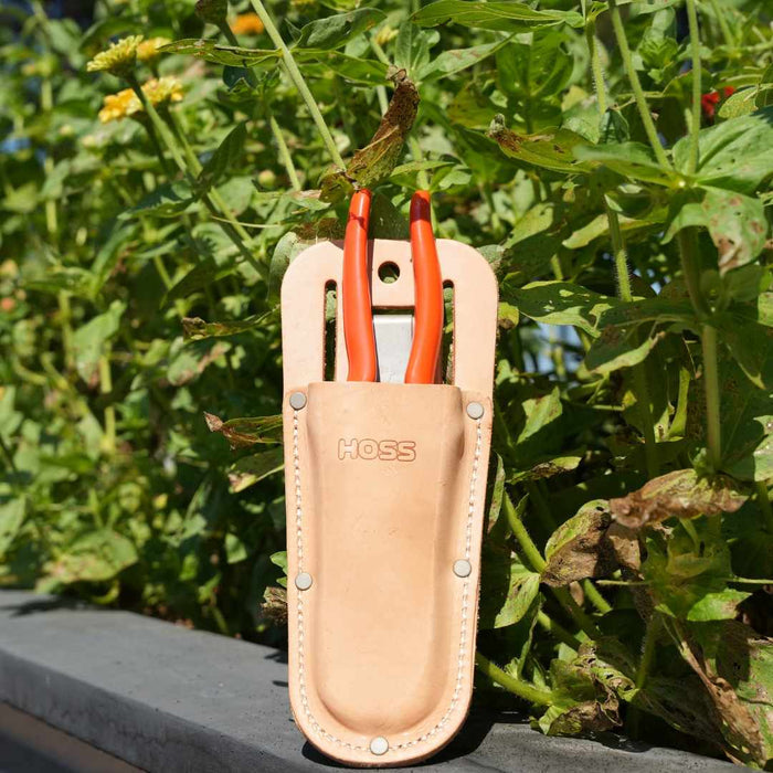 Hoss Pruning Shears in the sheath
