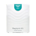 Immersion Hydroponic Replant Kit packaging featuring organic basil with a clean, modern design and clear labeling.