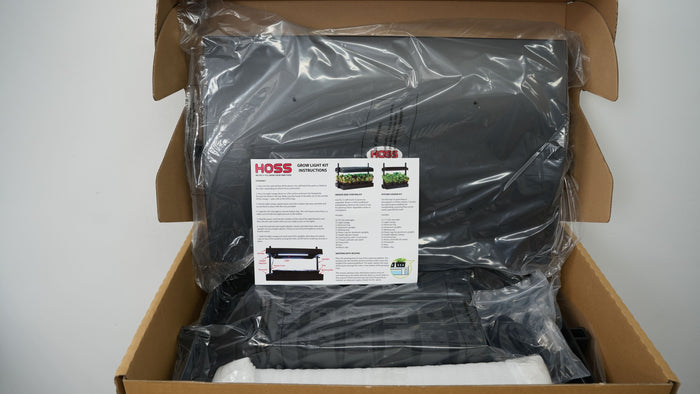 Indoor seed starting light kit packaged
