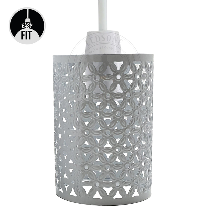 Industrial Drum Metal Wire Cage Easy Fit Ceiling Lampshade~2617