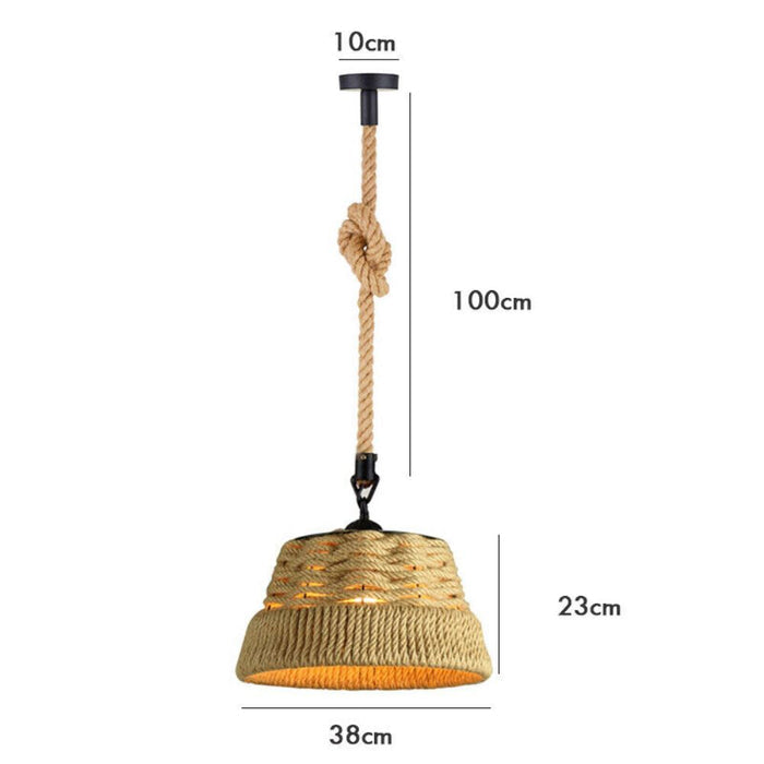 Hemp Rope Pendant Light 2