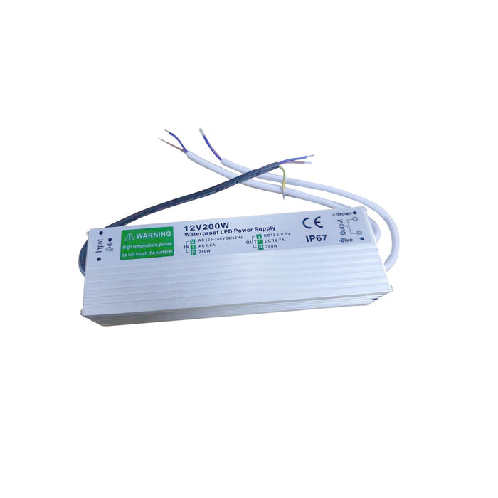 IP67 Waterproof DC 12V 200W LED Driver LED Power Supply Transformer ~3345