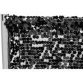 Large Payette Sequin 12ft H x 52" W Drape/Backdrop panel - Black - CV Linens