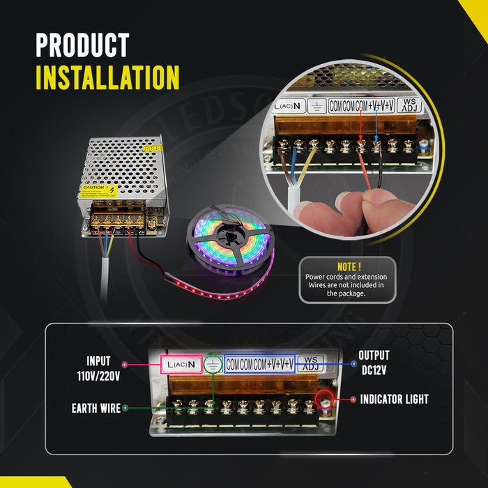Led Tape Light Transformer