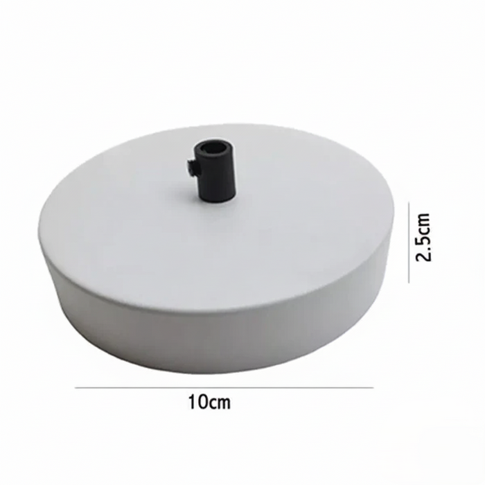 LEDSone industrial vintage 1 Outlet Metal Ceiling Rose 100x25mm ~2765