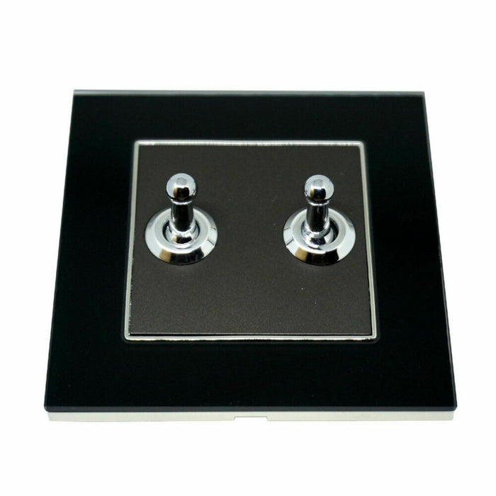 2 Gang Toggle Wall Light Screw less Switch - Shop for LED lights - Transformers - Lampshades - Holders | LEDSone UK