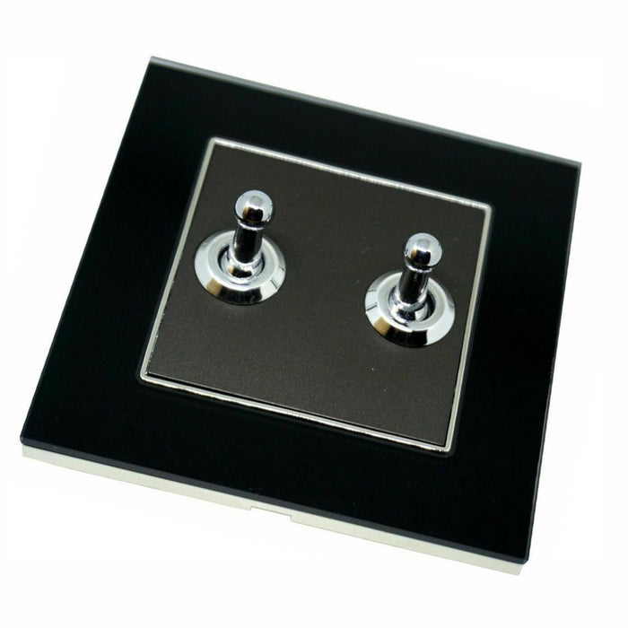 2 Gang Toggle Wall Light Screw less Switch - Shop for LED lights - Transformers - Lampshades - Holders | LEDSone UK