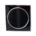 LEDSone industrial vintage Screw less Flat plate Wall light switches Black Round 1 Gang~2622 - LEDSone UK Ltd