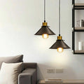 LEDSone Vintage Rustic Red cone Metal Pendant Light shade with Uk E27 holder~2820