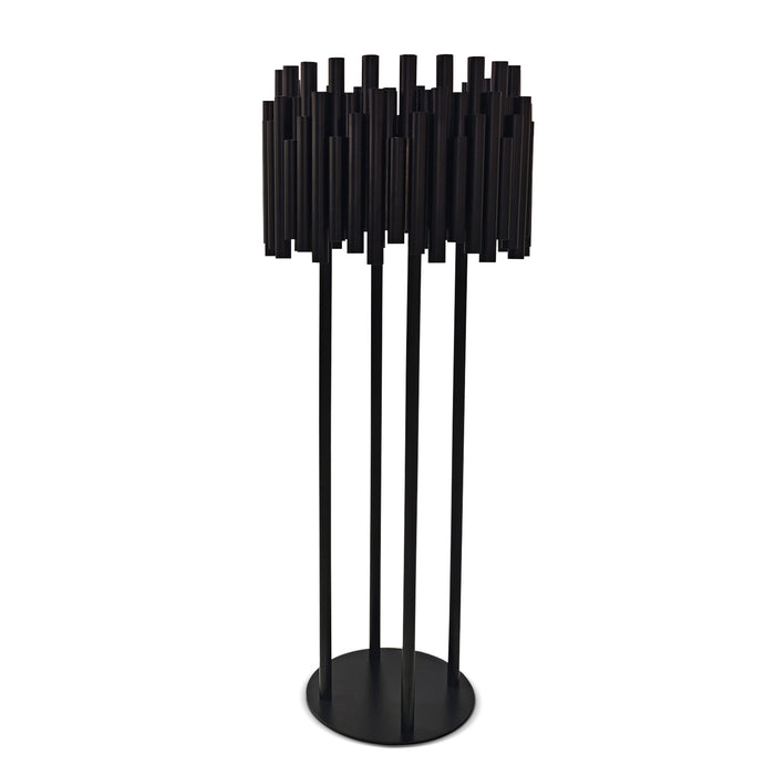Luxe Drum Table Centerpiece Stand - Black