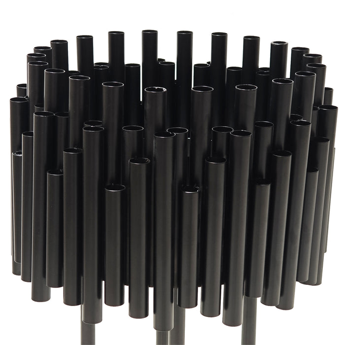 Luxe Drum Table Centerpiece Stand - Black
