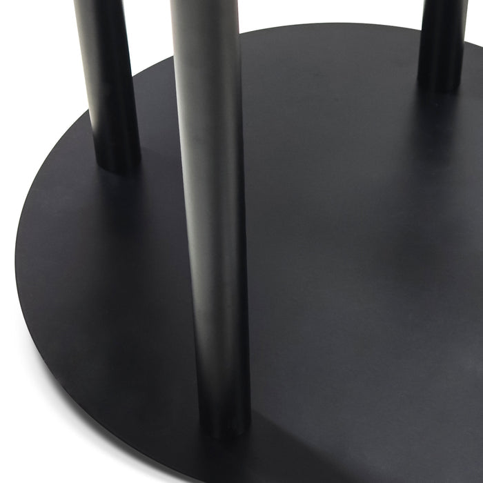 Luxe Drum Table Centerpiece Stand - Black