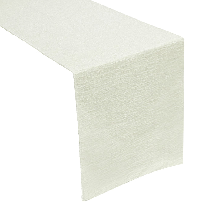 Luxury Boucle Table Runner - Ivory