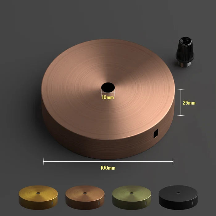 Metal Round Ceiling Rose Mounting Plate for Light Fitting ~3101