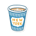 NY Coffee Cup Sticker