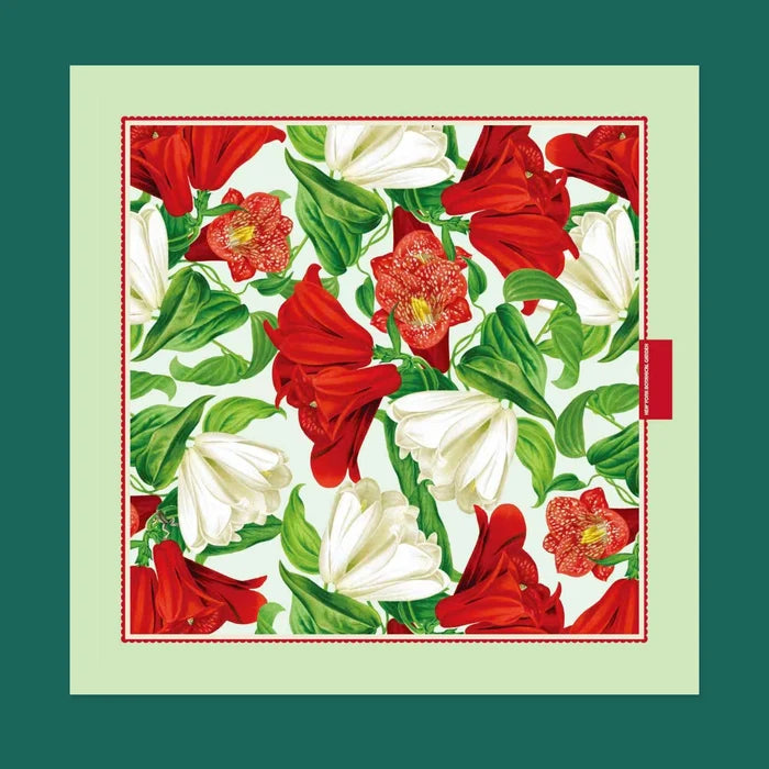 NYBG Floral Silk Scarf